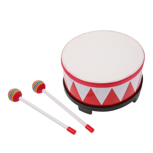 WHAMVOX 1 Satz Schlagzeug Spielzeug Für Babytrommeln Snare-drum-kit Schlaginstrumente Percussion-spielzeug Für Kleinkinder Musikalische Handtrommel Bildungsspielzeug Snare Drums Rot Holz von WHAMVOX