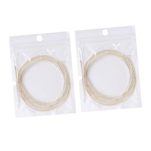 WHAMVOX 2 Gitarren-Nylonsaiten akustischer Gitarrenpart Gitarrenkabel Bassgitarre acoustic guitar strings akustikgitarre saiten electric guitars Ersatzgitarrenteil Gitarrenzubehör Metall von WHAMVOX