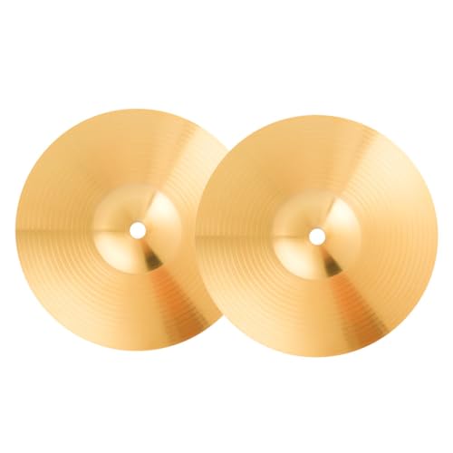 WHAMVOX 2St Becken trommel ersatzteil Jazz Drum Fitting Jazz-Drum-Part Zubehör für Trommeln Zubehör für Jazztrommeln Zubehör für Trommelteile Trommelbeschlag Schlagzeug Messing Golden von WHAMVOX