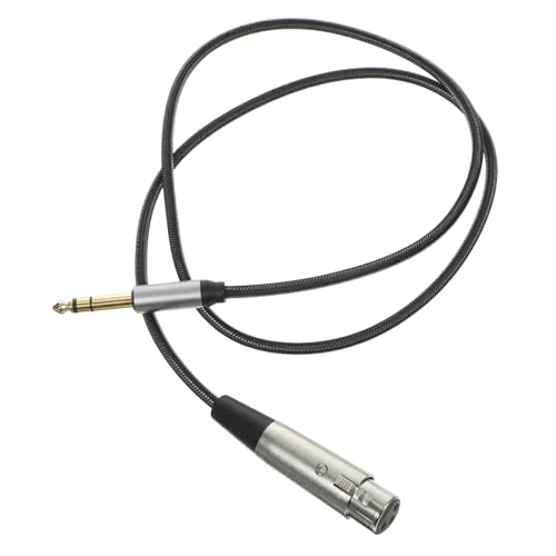 WHAMVOX Mikrofonkabel Praktischer Audiokonverter Audiokabel Für Lautsprecher Audiogerätekabel Signal-audiokabel Audiokabel Von Stecker Auf Dual-xlr-stecker Adapterkabel Nylongeflecht Black von WHAMVOX