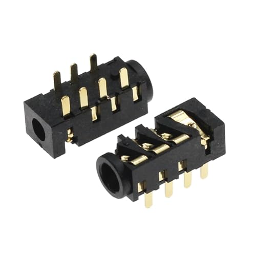 10Pcs PJ-393 Gold-Plated 383 Eight-Foot 7 Foot,Section 4 Dip 7Pin 3.5Mm Headphone Jack Jack von WHRLQXM