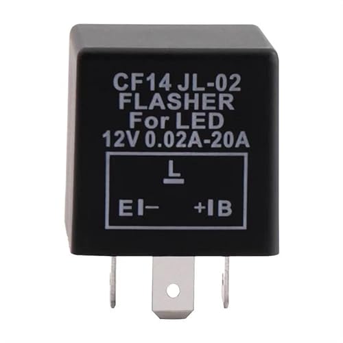 1PCS JL-02 CF13/CF14 Relay Adjustable/Fixed Frequency Flasher Car Turning LED Light Flashing relay(CF14 Adjustable) von WHRLQXM