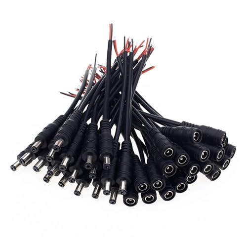 5/10pcs 5.5x2.1 DC male or Female Cable Wire Connector For 3528 5050 LED Strip Light(10pcs DC Female) von WHRLQXM