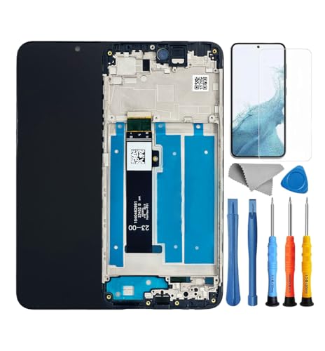 WINCGYCG Bildschirm Ersatz für Motorola Moto G Play Bildschirm Ersatz für Motorola Moto G Play 5G XT2413-1 XT2413-2 LCD Display Touch Digitizer Montage mit Werkzeugen 6,5 Zoll Schwarz mit Rahmen von WINCGYCG