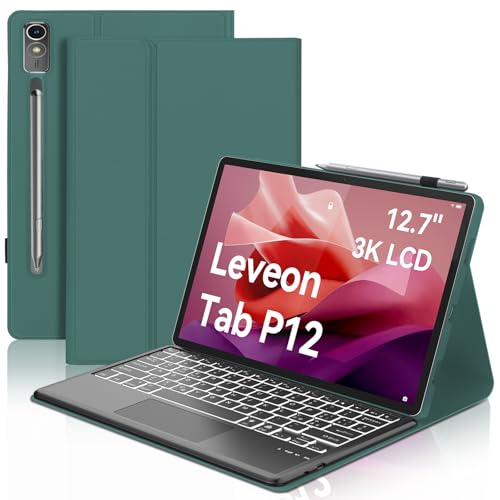 Tastatur für Lenovo Tab P12 Pro 12,7 Zoll 2023, Tastaturhülle für Lenovo P12, Touchpad italienische magnetische Tastatur mit Hintergrundbeleuchtung Bluetooth für Lenovo P12 Pro Tablet (TB370FU), von WINCHKING