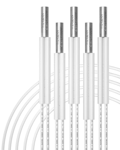 [5-Pack, 1.5M] 24V 60W Heizungskartusche, Ender 3 v2 Upgrade auf 500 Grad Celsius, kompatibel mit Ender 6 CR10 MK8 Extruder V6 Hotend PT100 Vulkan von WINSINN