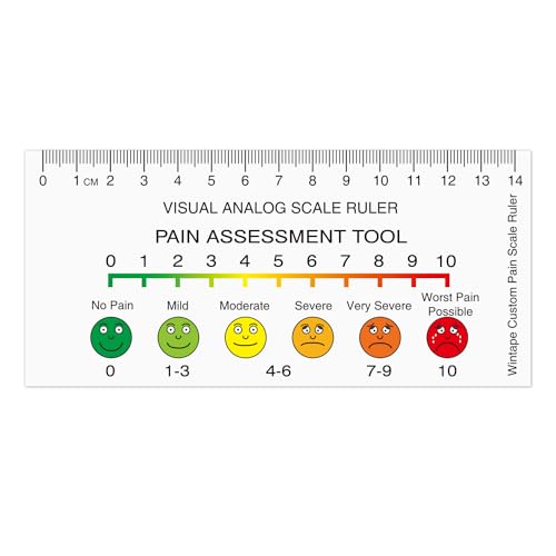 Schmerzlineal-Lineal zur Bewertung der Schmerzintensität-100pcs von WINTAPE