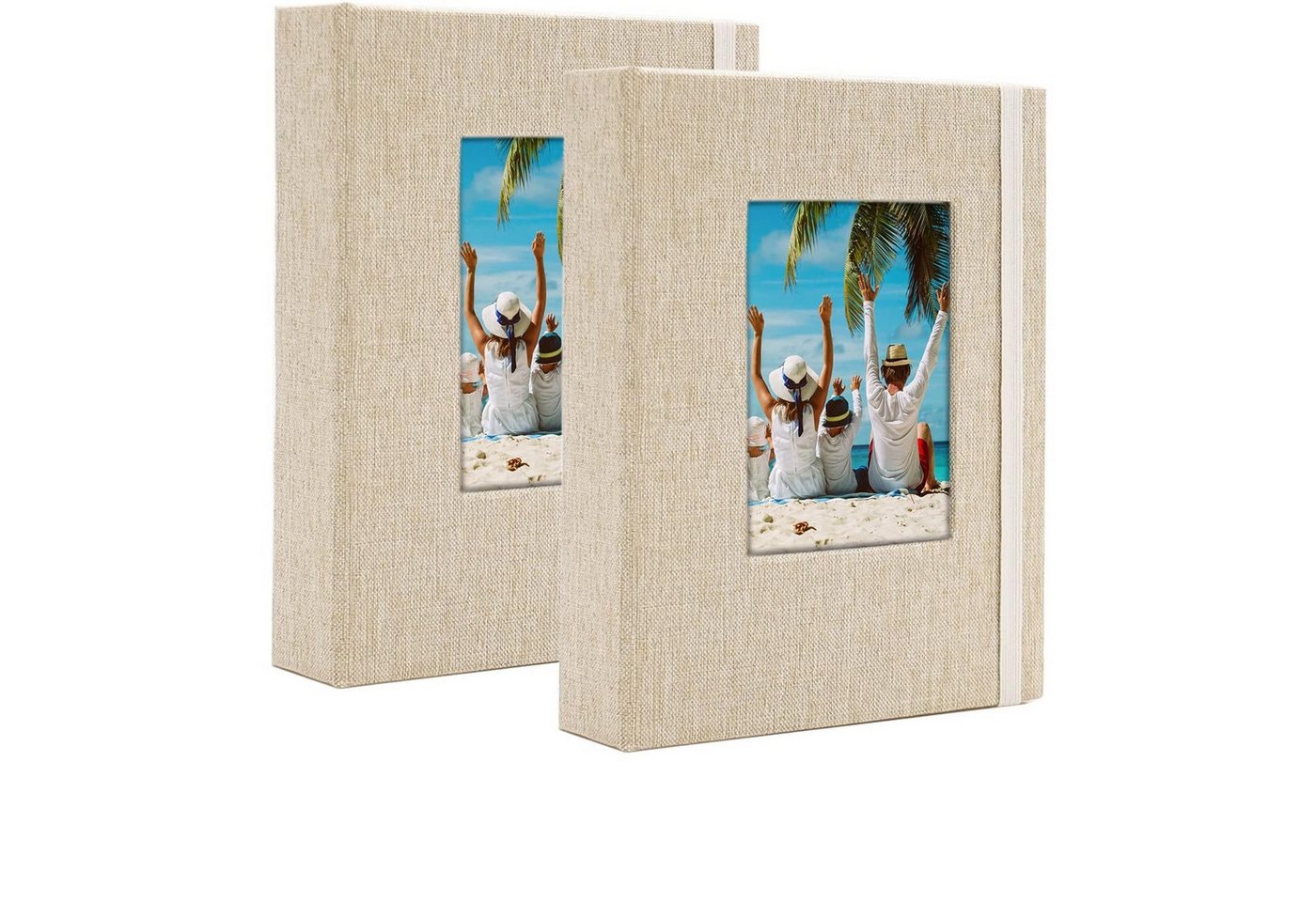 WISHDOR Fotoalbum 2 Pack Fotoalben Klein Einsteckalbum Hochzeitsfotoalbum Reisefotoalbum (für 160 10x15 Fotos Pocket Photo Album, 2-St), für Baby Hochzeit Mädchen Paare Familienfotos Geschenk von WISHDOR