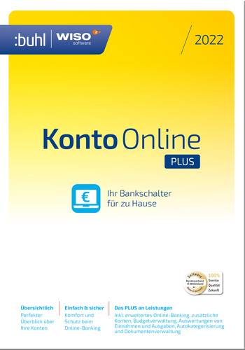 WISO Konto Online Plus 2022 Vollversion, 1 Lizenz Windows Finanz-Software von WISO