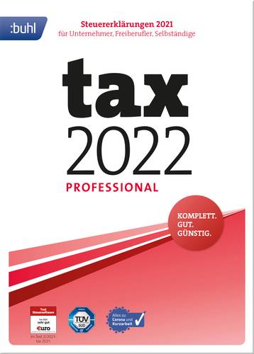 WISO tax 2022 Professional Vollversion, 1 Lizenz Windows Steuer-Software von WISO