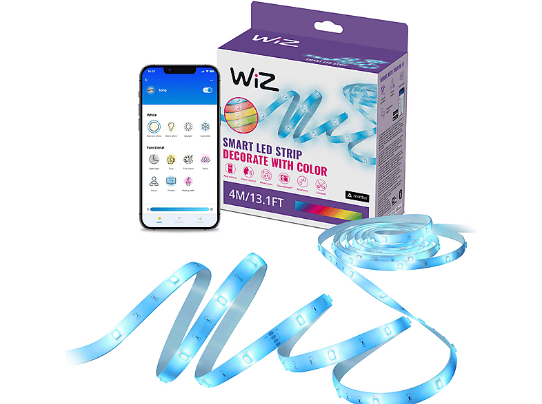 WIZ RGB LED Lightstrip - 4 m Lichtleiste WIZ RGB LED Lightstrip - 4 m Lichtleiste von WIZ