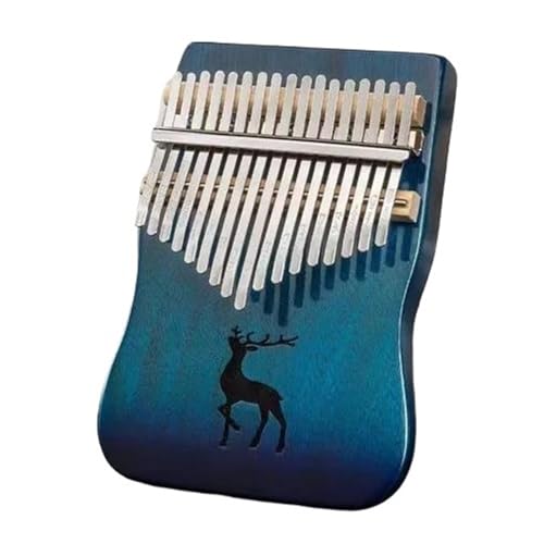 Daumenklavier 17-Tasten-Kalimba Aus Massivem Holz, Professionelle Musiktastatur, Miniatur-Kalimbas Mit 21 Tasten, Tragbares Daumenklavier(17 keys2) von WKRTGFHJ