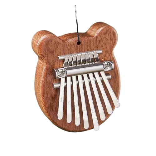 Daumenklavier 8 Tasten Mini Holz Kalimba Exquisite Finger Daumen Klavier Marimba Musical Gutes Zubehör Anhänger Geschenk(Style 1) von WKRTGFHJ