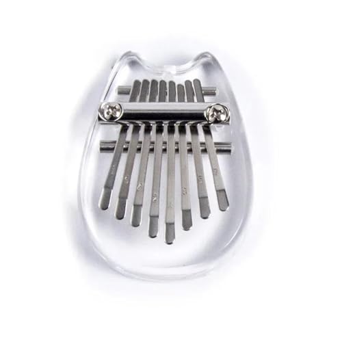 Daumenklavier 8 Tasten Mini Kalimba Transparentes Daumenklavier Mit Lanyard Fingerklavier Musikinstrument Für Anfänger(Style 3) von WKRTGFHJ