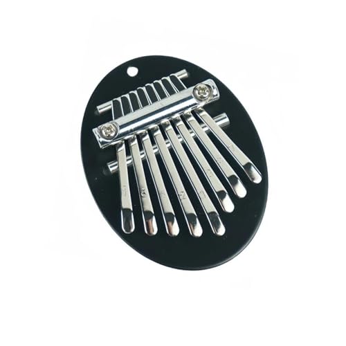 Daumenklavier Daumenklavier, 8 Tasten, Mini-Kalimba, Exquisites Fingerklavier, Tragbares Marimba-Musik-Anhänger-Geschenk(Black) von WKRTGFHJ