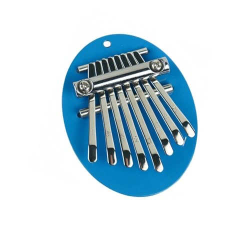 Daumenklavier Daumenklavier, 8 Tasten, Mini-Kalimba, Exquisites Fingerklavier, Tragbares Marimba-Musik-Anhänger-Geschenk(Blue) von WKRTGFHJ