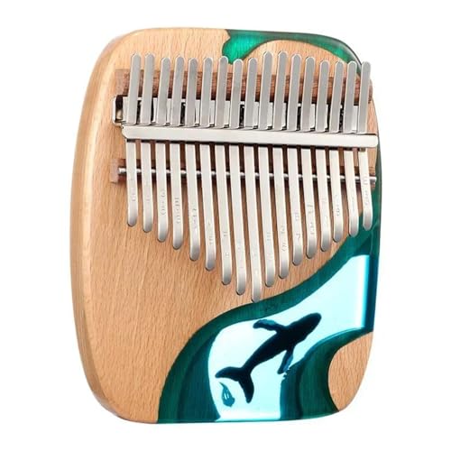 Daumenklavier Kalimba 17/21 Tasten Fingerklavier Vollfurnier Aus Massivem Buchenholz Kalimba 21 Tasten Daumenklavier Anfängerinstrument(17 Keys) von WKRTGFHJ