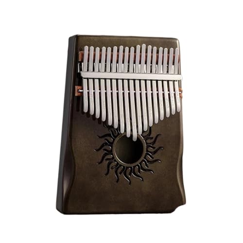 Daumenklavier Kalimba 21 Tasten Musikinstrument Vollholz Ahorn Daumen Klavier 17 Tasten Runde Loch Mbira Mit Zubehör Für Anfänger(17 keys2) von WKRTGFHJ