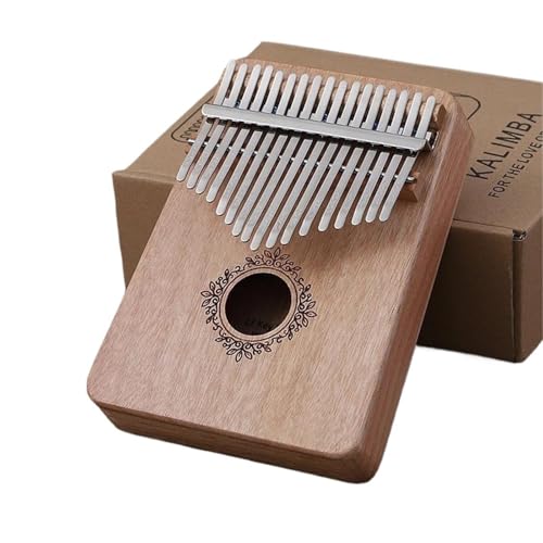 Daumenklavier Kalimba Musikinstrument Daumenklavier 17 Tasten Mahagoniholz ​​Fingerklavier(Wood) von WKRTGFHJ