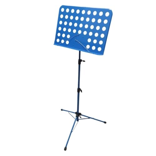 Notenständer Notenständer, Gitarrenzubehör, Zusammenklappbarer Notenständer, Tragbarer Notenständer, Notenständer For Violinkonzerte Desktop-Notenständer(Blue) von WLFKL