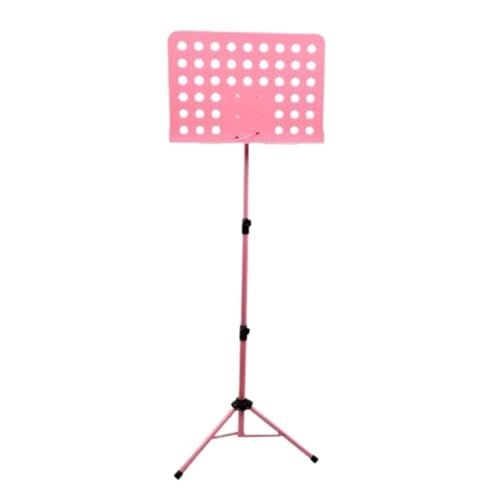 Notenständer Tragbarer, Einziehbarer Notenständer For Zu Hause, Mit Optionaler Gitarre, Guzheng, Schlagzeug Und Einziehbarem Notenständer Desktop-Notenständer(Pink) von WLFKL