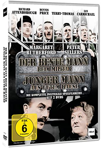 Der beste Mann beim Militär (Private's Progress) + Junger Mann aus gutem Hause (I'm All Right, Jack!) Die kpl. Spielfilmreihe mit Peter Sellers und MISS MARPLE (Margaret Rutherford) von WME Film Klassiker