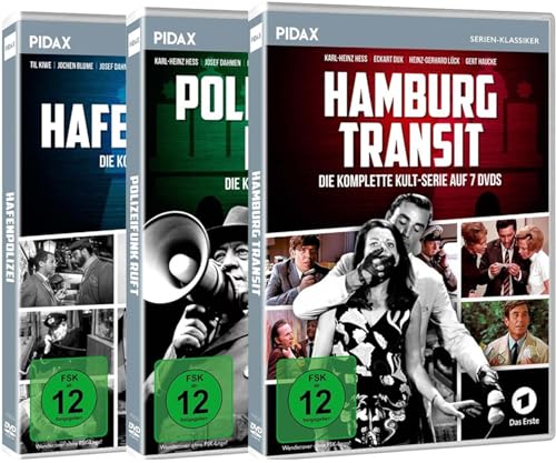Hamburger Krimi-Trilogie: Hafenpolizei + Polizeifunk ruft + Hamburg Transit - 141 Episoden - Die drei populären Krimi Serien - Komplett (Pidax Serien-Klassiker) [20 DVDs] von WME Film Klassiker