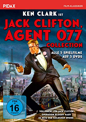 Jack Clifton, Agent 077 - Collection / Alle 3 Kultfilme mit Ken Clark (Pidax Film-Klassiker) [3 DVDs] von WME Film Klassiker