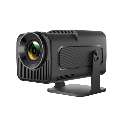 Mini Beamer,4K Unterstützt Full HD 1080P Beamer Outdoor Tragbarer LED Projector 4k Auto Trapezkorrektur Beamer Klein WiFi6 und Bluetooth 5.0 Smart Projector unterstützt 180° Drehung (Schwarz) von WMLBK