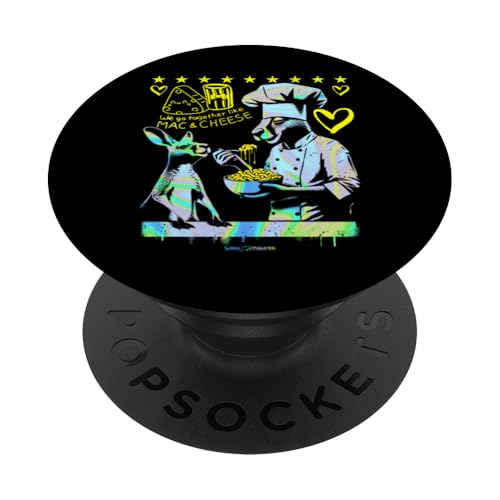 Ein cooler Känguru-Koch, der Makkaroni und Käse zubereitet PopSockets Klebender PopGrip von WOAH MANATEE