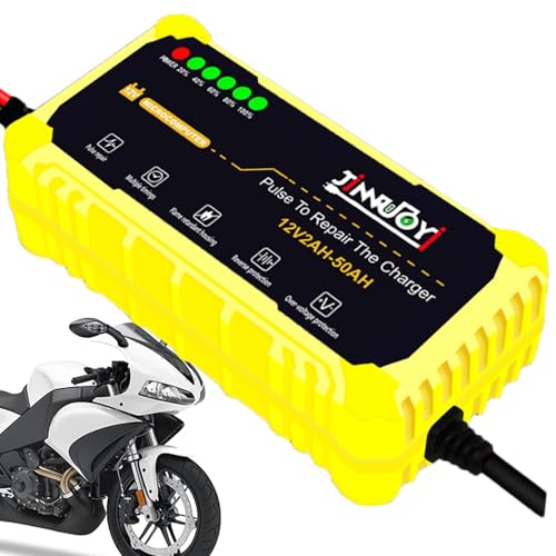 Batterie-Erhaltungsladegerät, Motorrad-Batterieladegerät,Multifunktionale Batterieladegeräte Ladegerät Motorradbatterieladegeräte | Vielseitiges Motorradzubehör, Batteriewartungsgerät für Dreiräder un von WOGXN