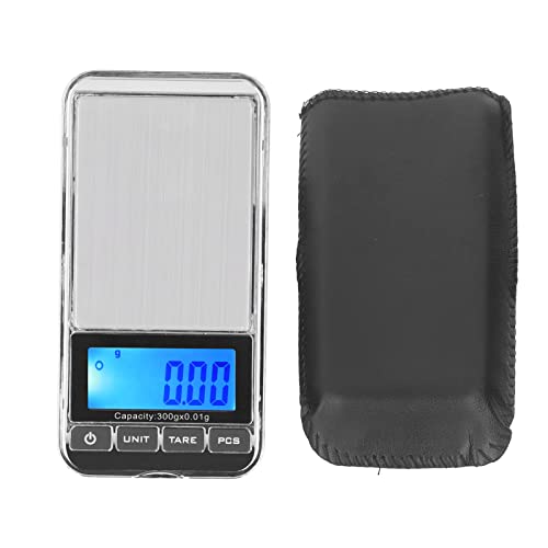 Digitale Taschenwaage, tragbare Schmuckgewicht-Taschenwaage, Wiege-Gramm-Waage mit LCD-Display, Mini-Waage, elektronische Küchenwaage (500g/0.01g) von WOHPNLE