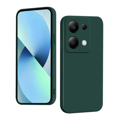 WOKEZ Hülle für Xiaomi Redmi Note13 Pro 4G/Poco M6 Pro 4G, Silikon Handyhülle für Redmi Note13 Pro 4G/Poco M6 Pro 4G, Stoßfest Weiches Case mit Kratzfest-Grün von WOKEZ