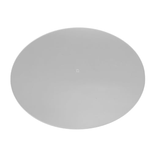 WOOXGEHM Acryl Plattenspielermatte, Plattenspieler Slipmat für 12 Zoll Plattenspieler, Antistatisch, Geräuschreduzierung, Kein Verrutschen Oder Verrutschen (Transparent) von WOOXGEHM