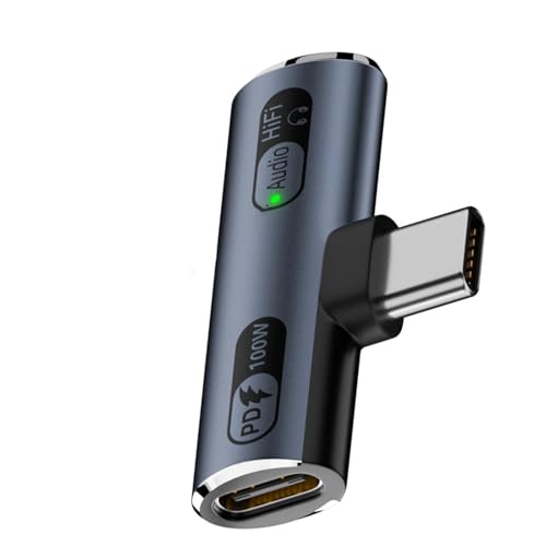 WOURRD Tragbarer Adapter Für Telefon Tablet USB C Kopfhörer Und Typ C Ladeadapter 2 In 1 Adapter von WOURRD