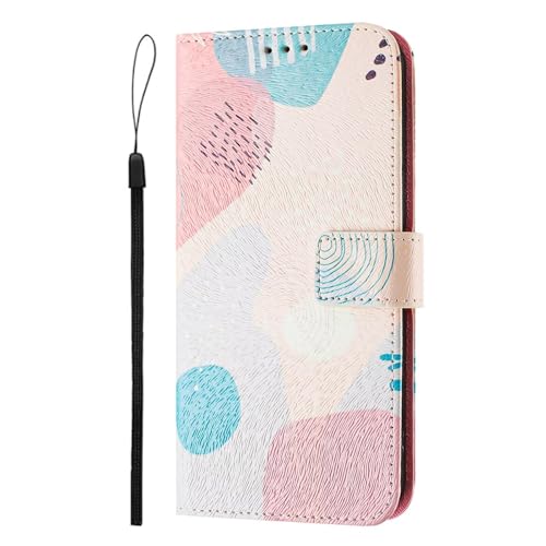 WOWUDI für Handyhülle iPhone 14 Pro,Leather Flip Wallet Phone Case Cover [3 Kartenfächer] [Magnet Verschluss] Schöne Graffiti-Schutzhülle aus Leder Hülle - 5 von WOWUDI