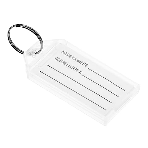 WRITWAA 90 Stk Kategorie Schlüsselanhänger Reisegepäckanhänger Schlüssel-id-label-tags Tragbare Schlüsselkettenanhänger Nummernschilder Klassifikation Namensschilder Reise-tag Weiß Papier von WRITWAA