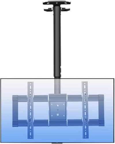 Verstellbare Höhe Teleskop-Decken-TV-Halterung, Decken-TV-Halterung, Wand-TV-Halterung, passend für 94-215,9 cm LCD-Flachbildfernseher, Metall-Erweiterungsschraubenbefestigung von WSOGYDOTX