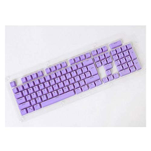 WULE-RYP 104 stücke Keycaps Universal Key Cap Set Backlit Keycaps für Mechanische Tastatur Key Caps KeyCap Keyboards Zubehör (Color : Purple Powder) von WULE-RYP