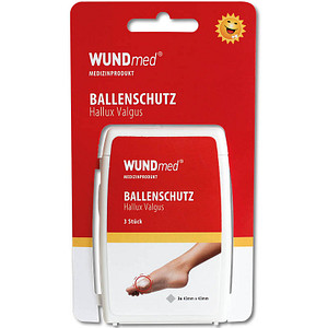 WUNDmed® Blasenpflaster Ballenschutz Hallux Valgus transparent 4,3 x 4,3 cm, 3 St. von WUNDmed®