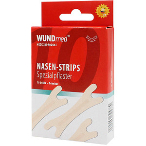 WUNDmed® Pflaster Nasen-Strips beige 1,9 x 6,6 cm, 10 St. von WUNDmed®