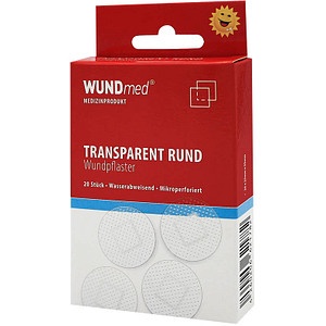 WUNDmed® Pflaster Rund transparent 2,5 x 2,5 cm, 20 St. von WUNDmed®