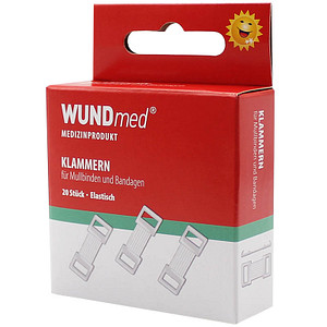 WUNDmed® Verbandklammern beige 1,5 x 3,5 cm, 20 St. von WUNDmed®