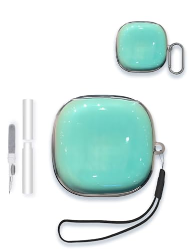 Schutzhülle für Shokz OpenFit 2 T920 Kopfhörer mit offenem Ohr, WUNIAK Farbverlauf, TPU-Schutzhülle mit Schlüsselanhänger und Reinigungsset für WUNIAK WUNIAK offene Ohrhörer, Grün Schutzhülle für Shokz OpenFit 2 T920 Kopfhörer mit offenem Ohr, WUNIAK Farbverlauf, TPU-Schutzhülle mit Schlüsselanhänger und Reinigungsset für WUNIAK WUNIAK offene Ohrhörer, Grün von WUNIAK