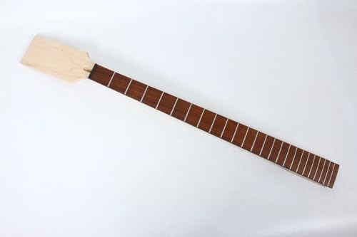 WUQIMUSC Unfinished Bass Gitarre Hals 24 Bund 34 Zoll Ahorn Paddle Kopf Palisander No Inlay von WUQIMUSC