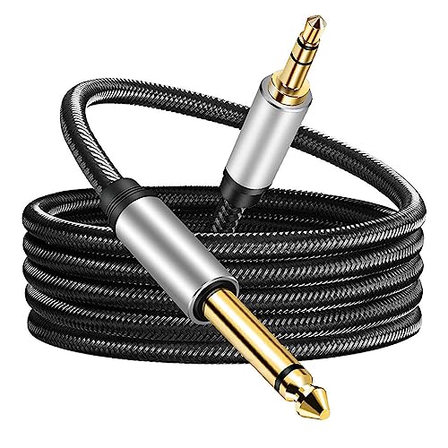 WUUISDNX 6,5 bis 3,5 mm Für Aux Kabel Adapter, Nylon Stereo Audiokabel, Instrumentenanschluss, Multimedia Lautsprecher, geringe Geräuschbeständigkeit von WUUISDNX