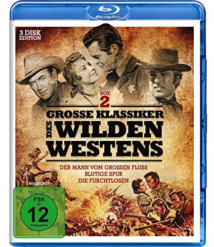 Große Klassiker des Wilden Westens 2 - Der Mann vom großen Fluss, Blutige Spur, Die Furchtlosen [Blu-ray] von WVG Medien GmbH