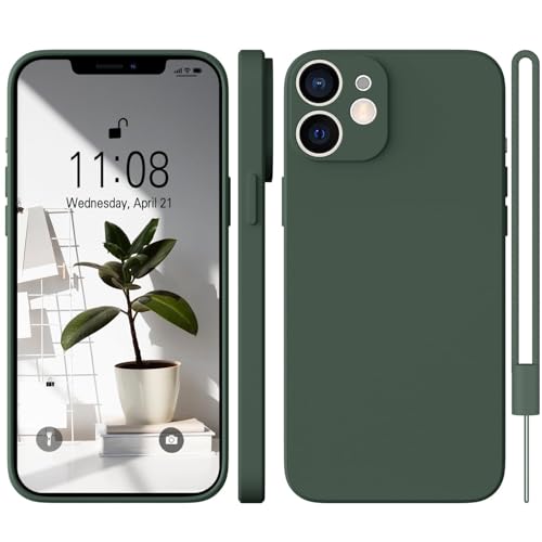 WXX für iPhone 11 Hülle Silikon Case, Handyhülle für iPhone 11 Dünn Slim mit Microfiber, Kratzfeste Rundumschutz Case Hülle für iPhone 11 6.1'' Matte Grün von WXX