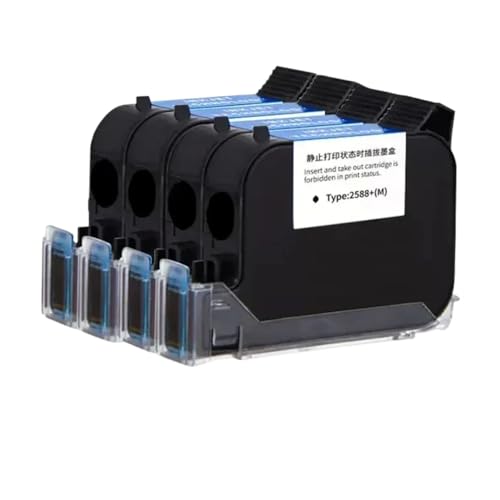 WYNAnGAI JS12-kompatible Eco-Solvent-Tintenpatrone Kompatibel mit tragbare Online-Tintenstrahldrucker, schnell trocknend, 12,7 mm Haftung(1 Blue Cartridges) von WYNAnGAI