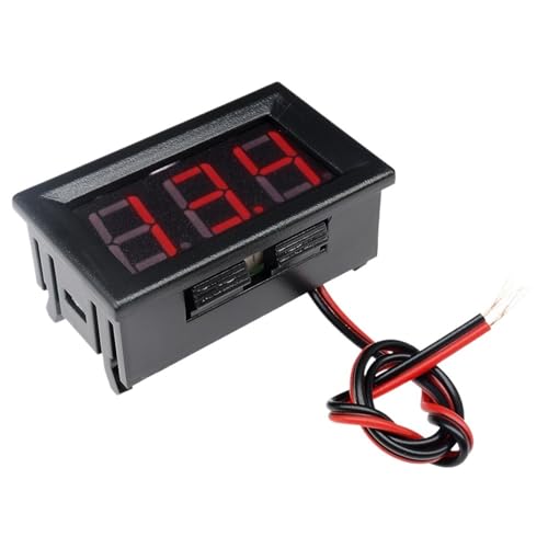 WZHCUOND 0,56 Zoll Mini-Digitalvoltmeter DC 4,5-30 V/AC 70-500 V Voltspannungs-Paneltester Messgerät 12 V 24 V 220 V für Motorradautohaushalt(AC 70V-500V 2 wire-01) von WZHCUOND